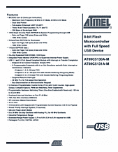 DataSheet AT89C5130A-M pdf